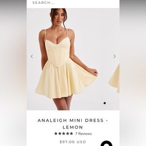 Yellow Babyboo mini dress